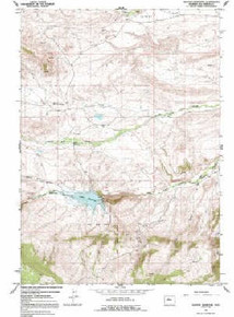 7.5' Topo Map of the Anchor Reservoir, WY Quadrangle