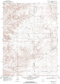 7.5' Topo Map of the Anderson Canyon, WY Quadrangle