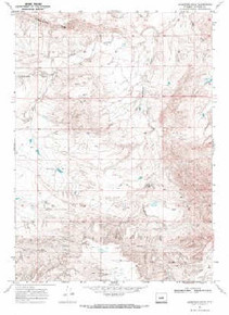 7.5' Topo Map of the Anderson Draw, WY Quadrangle