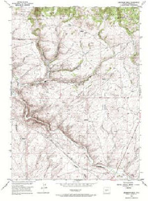 7.5' Topo Map of the Anderson Ridge, WY Quadrangle