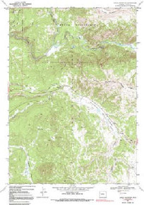 7.5' Topo Map of the Angle Mountain, WY Quadrangle