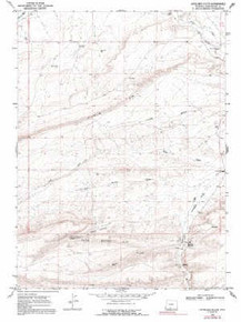 7.5' Topo Map of the Antelope Flats, WY Quadrangle
