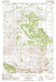 7.5' Topo Map of the Antelope Gulch, WY Quadrangle
