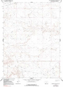 7.5' Topo Map of the Antelope Knoll NE, WY Quadrangle