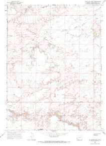 7.5' Topo Map of the Antelope Knoll, WY Quadrangle