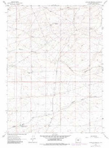 7.5' Topo Map of the Antelope Reservoir, WY Quadrangle
