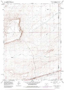 7.5' Topo Map of the Antelope Spring, WY Quadrangle