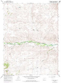 7.5' Topo Map of the Antelope Wash, WY Quadrangle