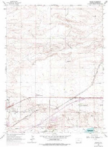 7.5' Topo Map of the Archer, WY Quadrangle