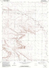 7.5' Topo Map of the Arcola, WY Quadrangle