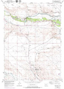 7.5' Topo Map of the Argo Butte, WY Quadrangle