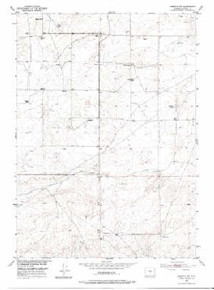 7.5' Topo Map of the Arminto SW, WY Quadrangle