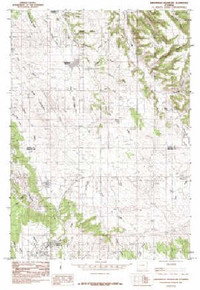 7.5' Topo Map of the Arrowhead Reservoir, WY Quadrangle