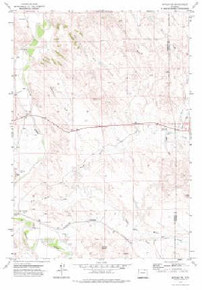 7.5' Topo Map of the Arvada NE, WY Quadrangle