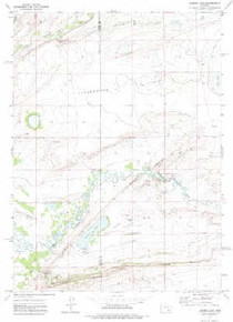 7.5' Topo Map of the Aurora Lake, WY Quadrangle