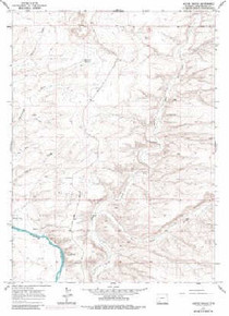 7.5' Topo Map of the Austin Ranch, WY Quadrangle