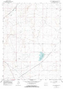7.5' Topo Map of the Austin Reservoir, WY Quadrangle