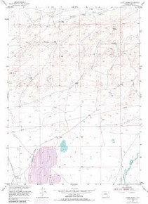 7.5' Topo Map of the Ayres Spring, WY Quadrangle