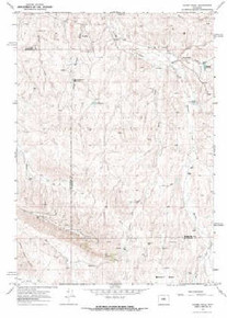 7.5' Topo Map of the Bader Draw, WY Quadrangle