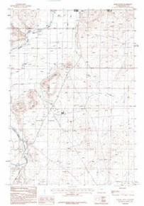 7.5' Topo Map of the Badger Basin, WY Quadrangle