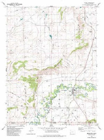 7.5' Topo Map of the Baggs, WY Quadrangle