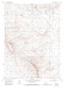 7.5' Topo Map of the Bairoil, WY Quadrangle
