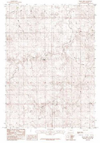 7.5' Topo Map of the Baker Spring, WY Quadrangle