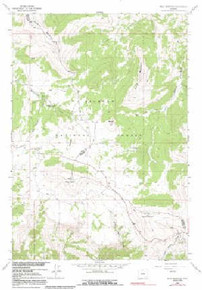 7.5' Topo Map of the Bald Mountain, WY Quadrangle