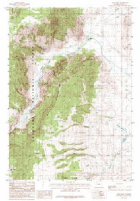 7.5' Topo Map of the Bald Peak, WY Quadrangle
