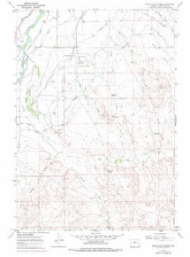 7.5' Topo Map of the Banjo Flats West, WY Quadrangle