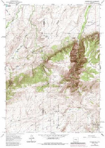 7.5' Topo Map of the Banner Mtn, WY Quadrangle