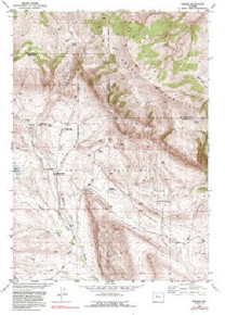 7.5' Topo Map of the Bargee, WY Quadrangle