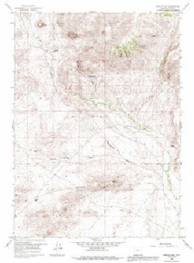 7.5' Topo Map of the Barlow Gap, WY Quadrangle