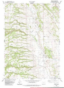 7.5' Topo Map of the Barnum, WY Quadrangle