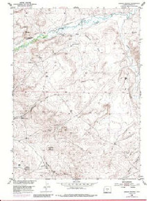 7.5' Topo Map of the Barras Springs, WY Quadrangle