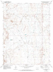 7.5' Topo Map of the Barrel Springs SW, WY Quadrangle