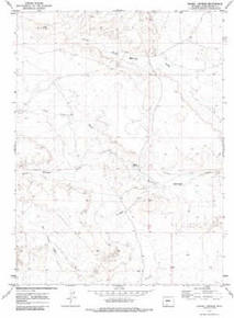 7.5' Topo Map of the Barrel Springs, WY Quadrangle