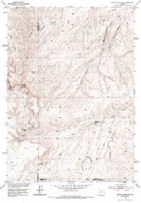 7.5' Topo Map of the Battle Mountain, WY Quadrangle