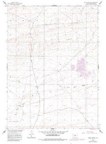 7.5' Topo Map of the Battle Spring, WY Quadrangle