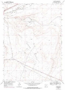 7.5' Topo Map of the Baxter, WY Quadrangle