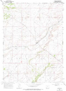 7.5' Topo Map of the Carter, WY Quadrangle