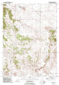 7.5' Topo Map of the Casebier Hill, WY Quadrangle