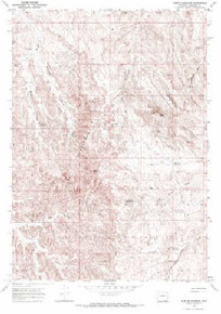 7.5' Topo Map of the Castle Gardens, WY Quadrangle