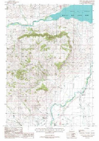 7.5' Topo Map of the Castle Rock Creek, WY Quadrangle