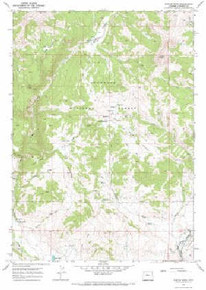 7.5' Topo Map of the Castle Rock, WY Quadrangle