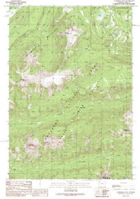 7.5' Topo Map of the Cathedral Peak, WY Quadrangle