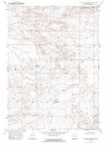 7.5' Topo Map of the Cave Gulch Reservoir, WY Quadrangle
