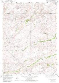 7.5' Topo Map of the Cedar Hill, WY Quadrangle