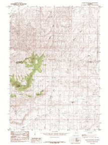 7.5' Topo Map of the Cedar Mountain, WY Quadrangle