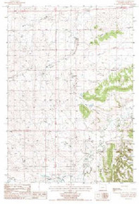 7.5' Topo Map of the Cedar Ridge, WY Quadrangle